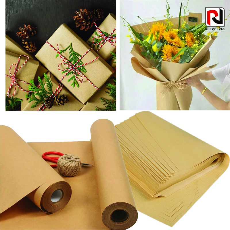 Giấy xi măng, giấy kraft gói hàng, gói quà hoặc làm mẫu thiết kế rập trong ngành may