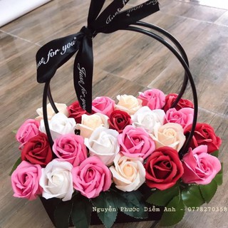 Giỏ hoa sáp thơm vĩnh cửu