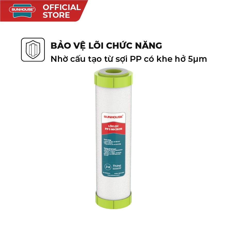 Lõi lọc nước số 1, 2 ,3 SUNHOUSE SHRLL1 SHRLL2 SHRLL3