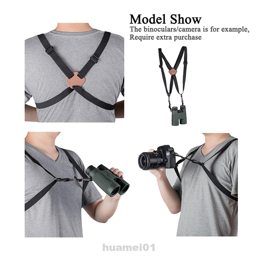 Outdoor Simple Universal Quick Release Nylon Golfer X Shaped Photographer Binocular Harness Strap