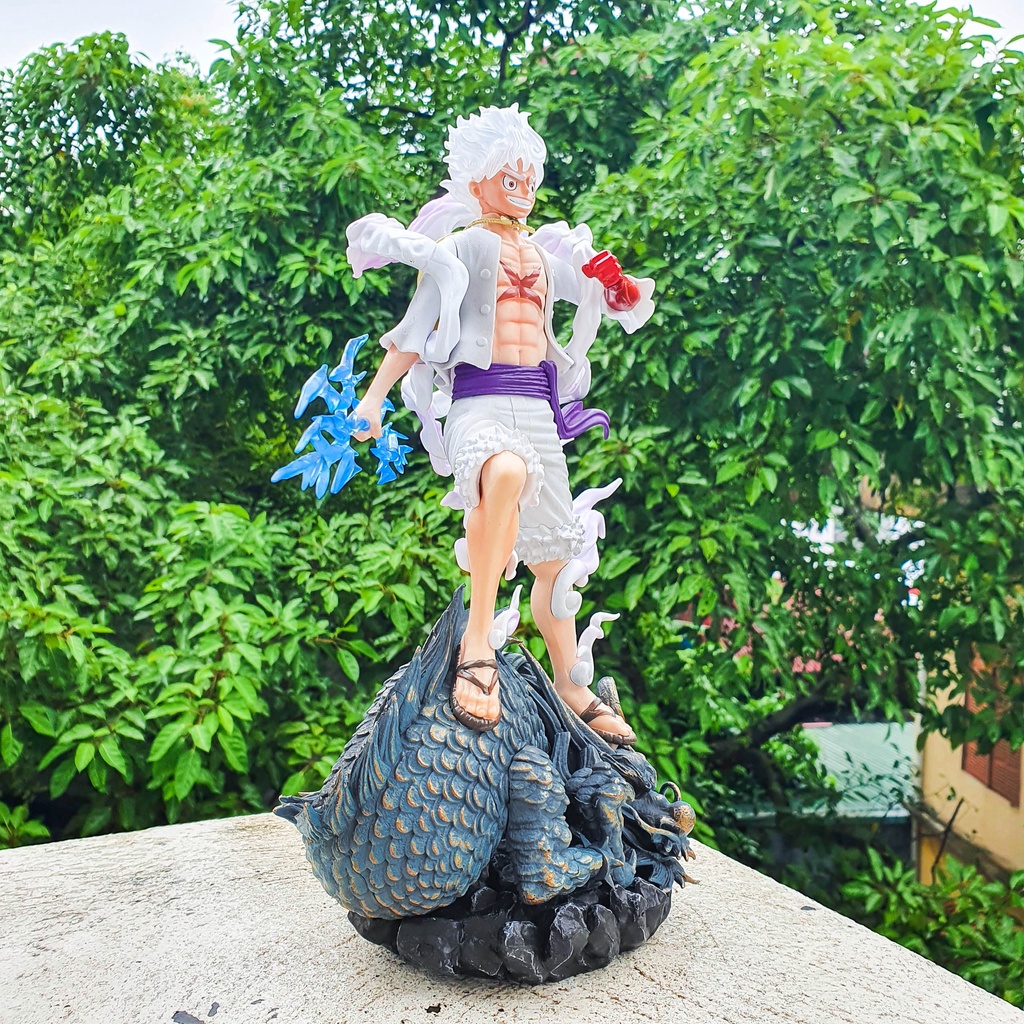 Mô hình luffy gear 5 đứng trên kaido hàng đẹp