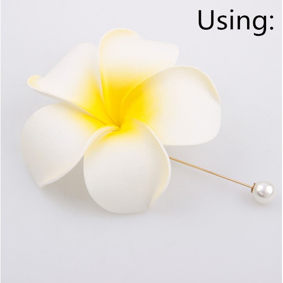 Set 10 ghim cài áo dáng dài đính ngọc trai giả 76mm