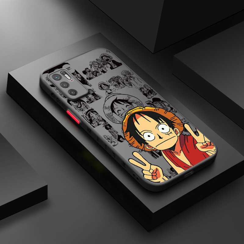 Ốp Điện Thoại Cứng Nhám Trong Suốt Họa Tiết Luffy Chống Sốc Cho Xiaomi Mi POCO M3 Pro 4G 5G Redmi Note 10 5G