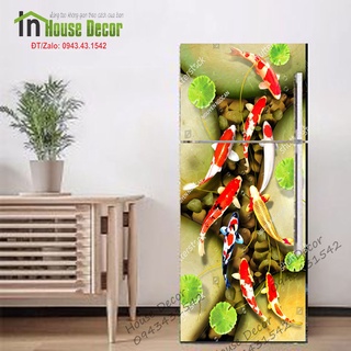 Miếng dán tủ lạnh - chống thấm nước - phù hợp mọi loại tủ - chất liệu decal bóc dán - 1685529832