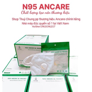Khẩu Trang N95 Chính Hãng ANCARE Có Van Thở Và Không Van [Mã KC96202]