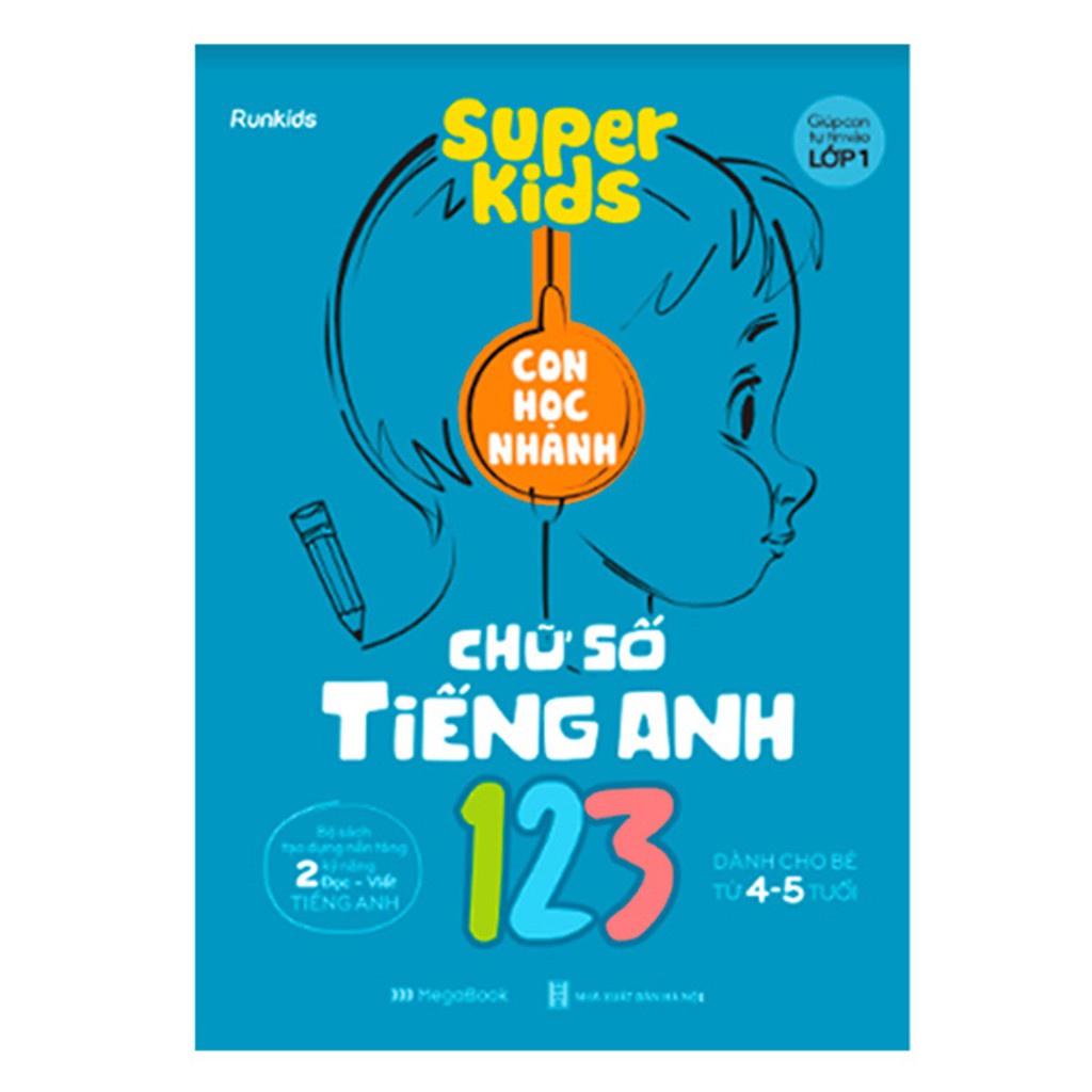 Sách - Super Kids 123 - Con học nhanh chữ số Tiếng Anh - MEGAMN9293