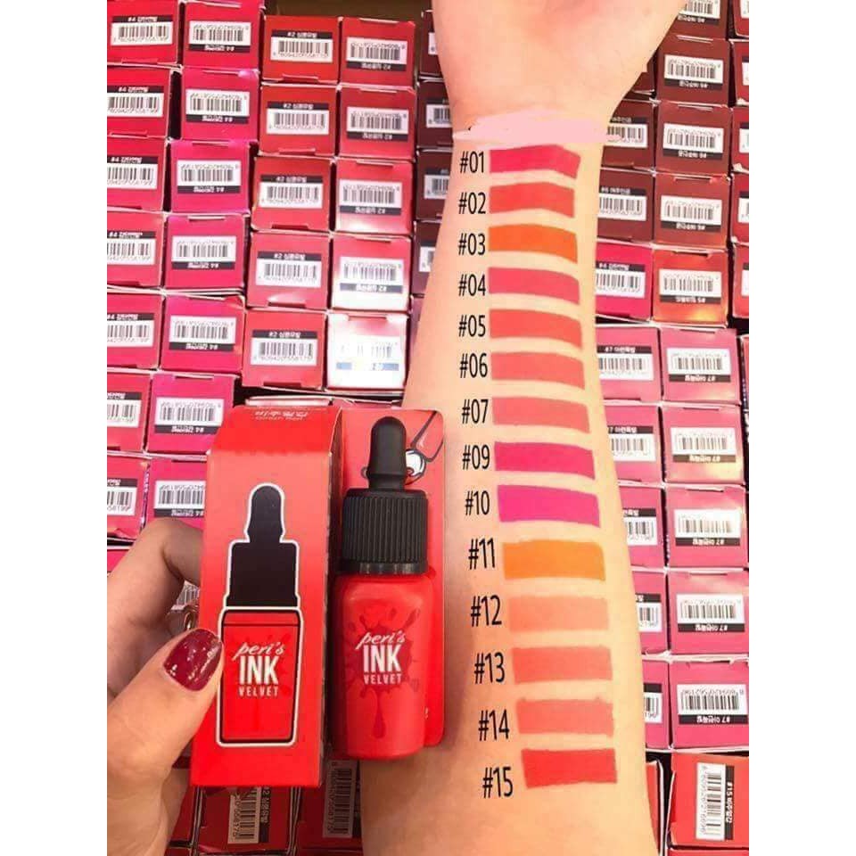 Son kem hàn quốc Ink Chính Hãng Đủ Màu Peripera Peri’s Ink Velvet Collection Korean | BigBuy360 - bigbuy360.vn