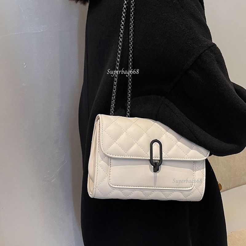 Túi Đeo Chéo Nữ ♥️FREESHIP♥️ Túi Xách Nữ Đeo Vai Phong Cách Hàn Quốc Dây Xích Đen HQ 54