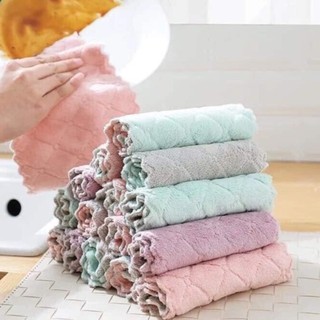 Set combo 10 Khăn lau chén ly siêu hút thấm nước 2 mặt kích thước 27x16cm very hottt