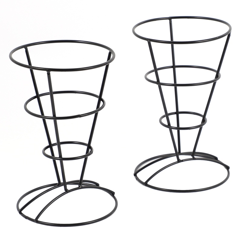 Set 2 Giá Đỡ Hình Nón Kiểu Pháp Cho Khoai Tây Chiên Cá Và Chip