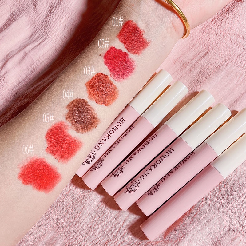 Son Môi Nhung Lì Kháng Nước Thiết Kế Vỏ Hình Chú Heo Dễ Thương