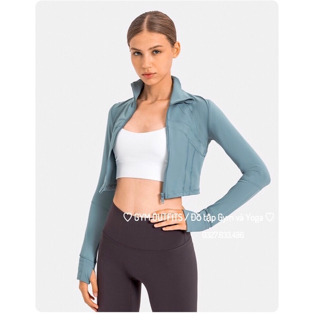 Áo Khoác Tập Gym - Yoga Nữ Lululemon Cropped Define Jacket - Áo Khoác Thể Thao Cao Cấp Mới Nhất Thu Đông 2021