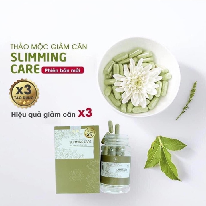 Trà Giảm Cân Slimming Care X3, Trà Thảo Mộc Giảm Cân Nhanh Cấp Tốc Giảm Mỡ An Toàn Hộp 30 Viên