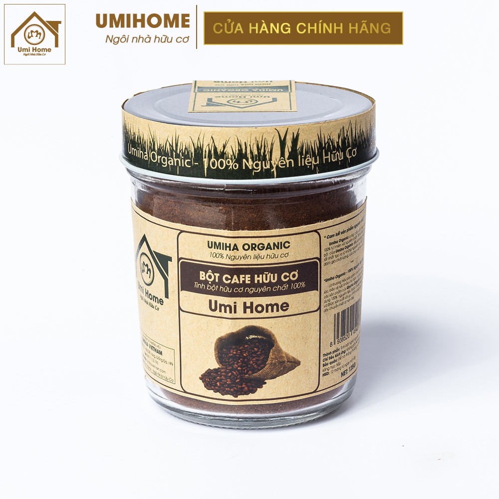 Bột Cafe trắng da hữu cơ UMIHOME nguyên chất | Coffee Powder 100% Organic 135G