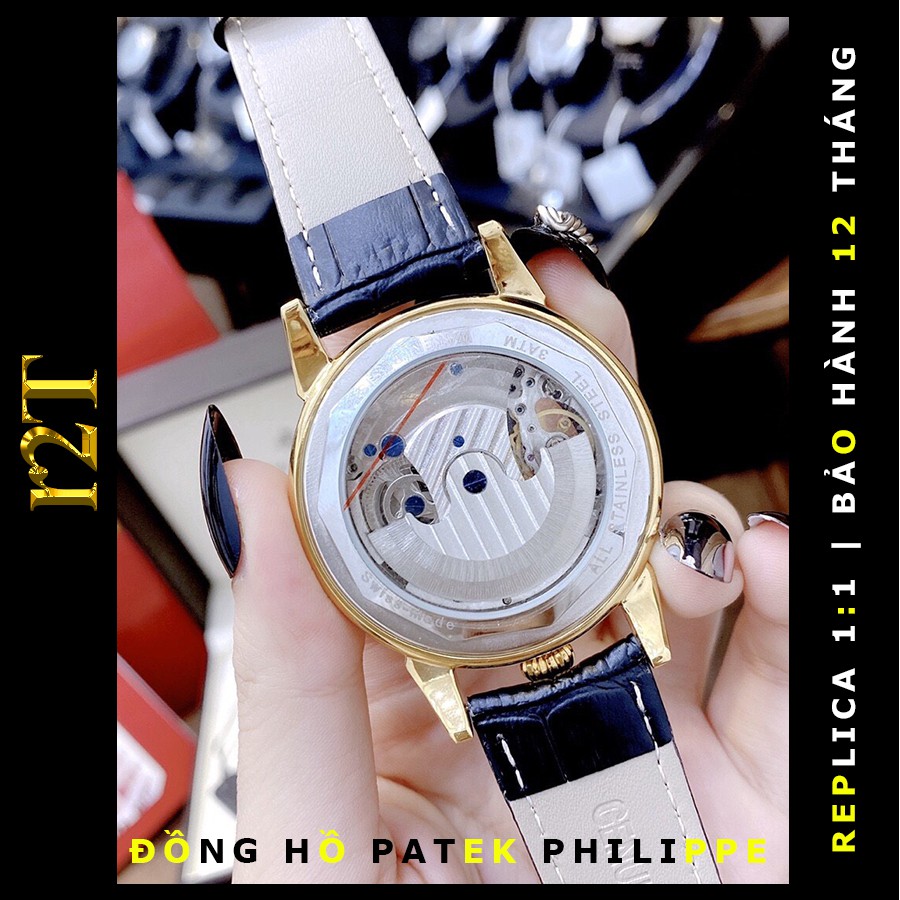 Đồng Hồ Nam Patek Thời Trang Lộ Cơ Cao Cấp Đồng Hồ Automatic Dây Da Chống Nước - R2T Việt Nam