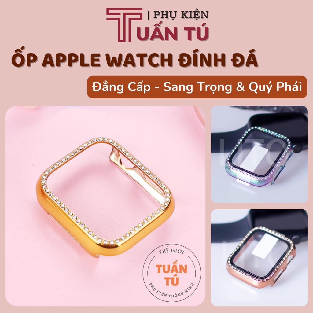 Ốp Bảo Vệ Apple Watch Đính Đá dành cho Series SE | 6/5/4/3/2/1 38mm 40mm 42mm 44mm