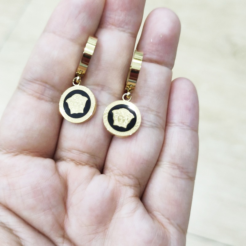 Bông Tai Hình Tròn Tòn Ten Titan Ko Han Rỉ TT 3990