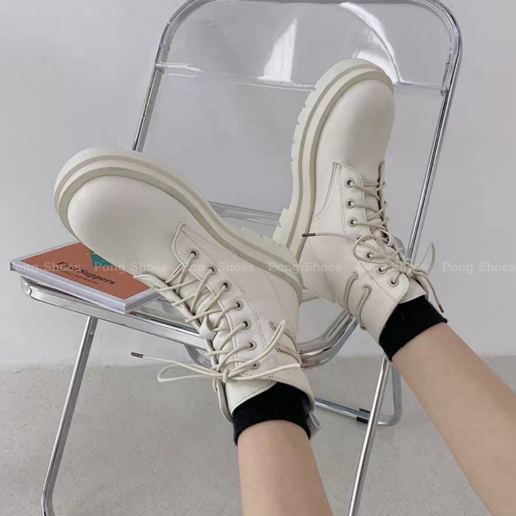 Giày Bốt phong cách Ulzzangs màu đen be FULL HỘP 1142 | BigBuy360 - bigbuy360.vn