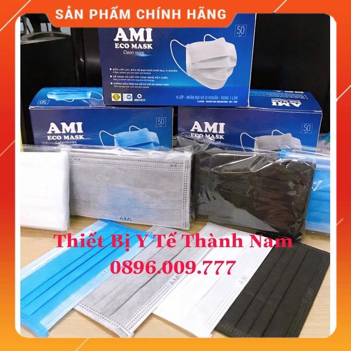 ⚡Hộp 50 cái Khẩu trang y tế 4 lớp chuẩn hiệu AMI🍀
