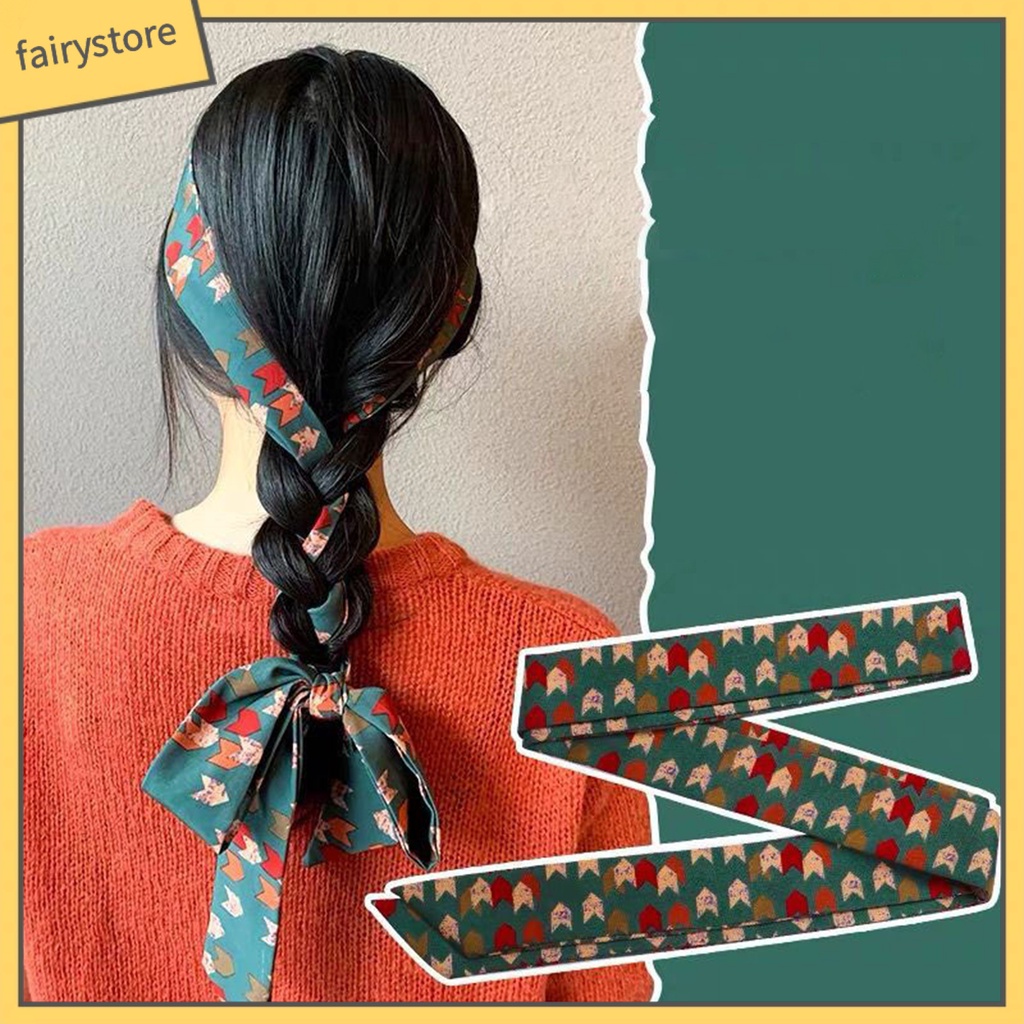 Dây Cột Tóc Scrunchie Thân Thiện Với Da Phong Cách Cổ Điển Thời Trang Cho Nữ