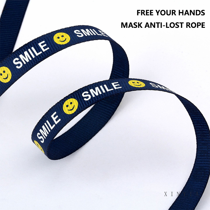 (Hàng Mới Về) Dây Đeo Khẩu Trang Hình Mặt Cười Có Thể Điều Chỉnh Tiện Dụng
