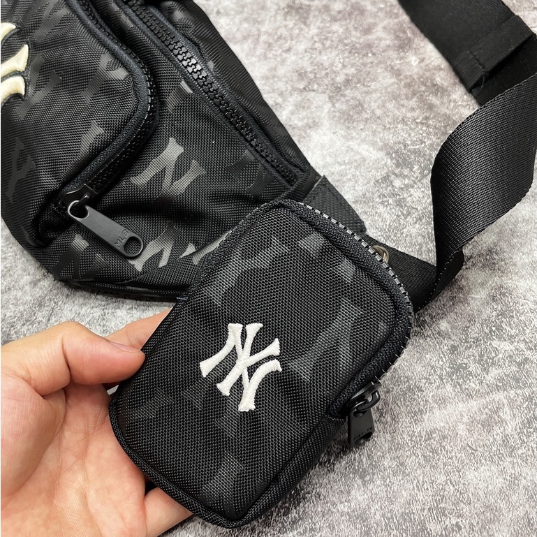 [ HÀNG NEW SALE ] COMBO Túi đeo chéo / Túi bao tử NY MONOGRAM WAIST BAG BLACK - MÃ MỚI 2022 | XUẤT DƯ XỊN 100% || CÓ SẴN