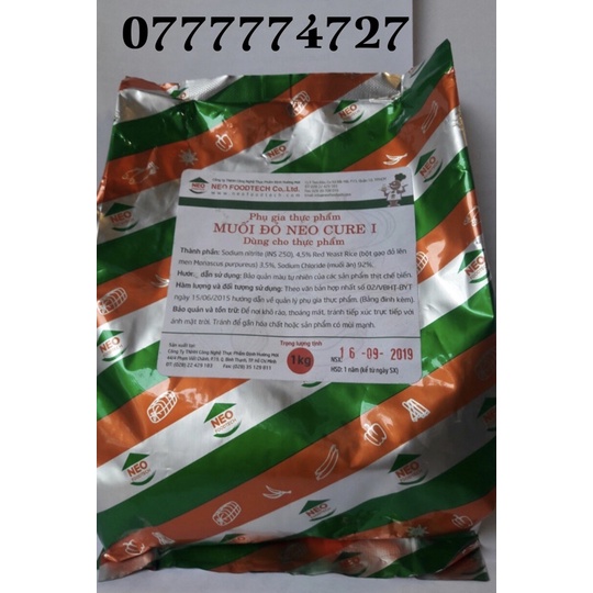 muối đỏ Neo Cure I phụ gia tạo màu đỏ hồng của thịt