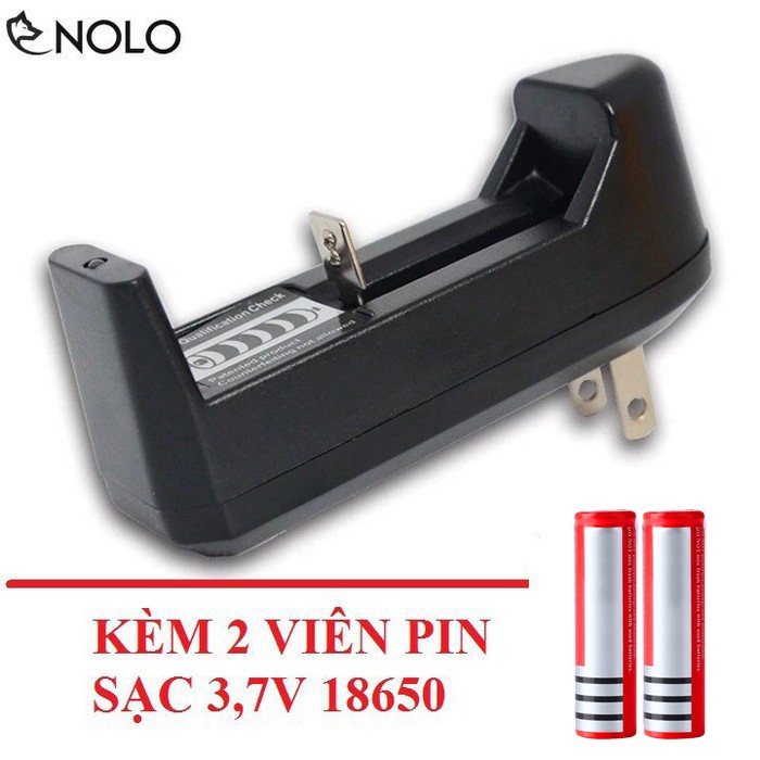 Bộ Sạc Ultra 3,7v 4,2v Model SD01 Tương Thích Dòng Pin 18650 16340 14500 10440 26650 Kèm 2 Viên Pin Hồng 3,7V 18650