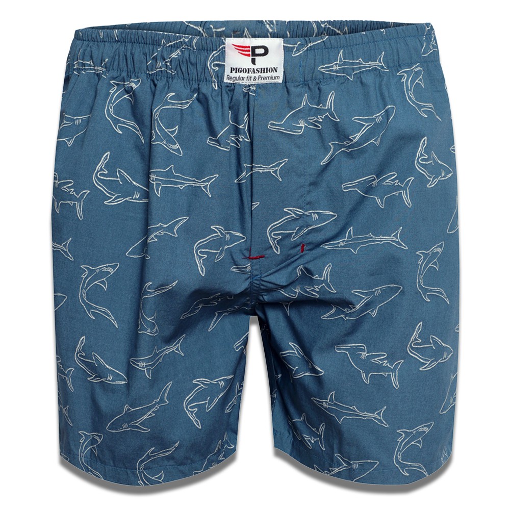 Quần đùi nam mặc nhà họa tiết chất thun cotton Pigofashion Zqdcr02 (chọn màu)