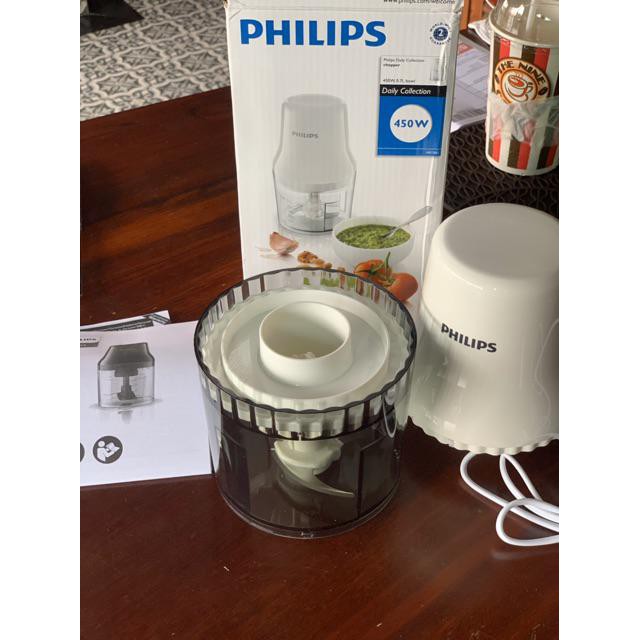 Máy xay thịt thực phẩm gia đình Philips HR1393 White