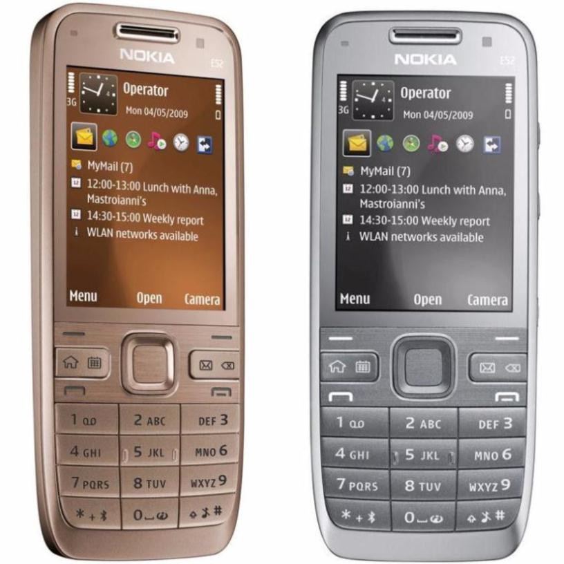 Điện Thoại Nokia E52 Chính Hãng Bảo Hành 12 Tháng Nắp Lưng Nhôm Có 3G WiFi