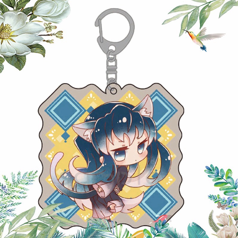 Tmdbyx  Móc khóa hình nhân vật trong anime Demon Slayer