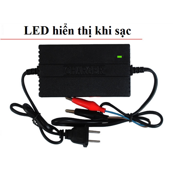 Bộ kích sạc bình ắc quy 12V cho ô tô xe máy 4AH-20AH