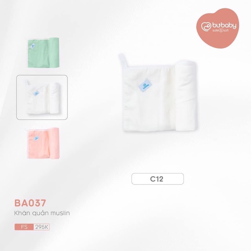 Bu Baby - Khăn quấn Muslin đa năng (chăn, gối đầu, khăn quấn, trải nằm..) nhẹ, thấm hút tốt BA037