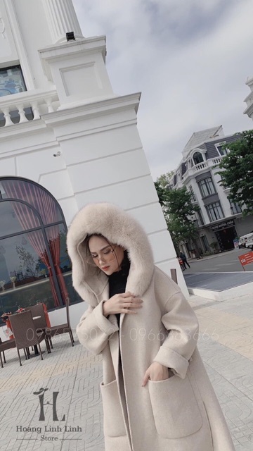 ÁO LEN DẠ VNXK MŨ LÔNG DÁNG DÀI