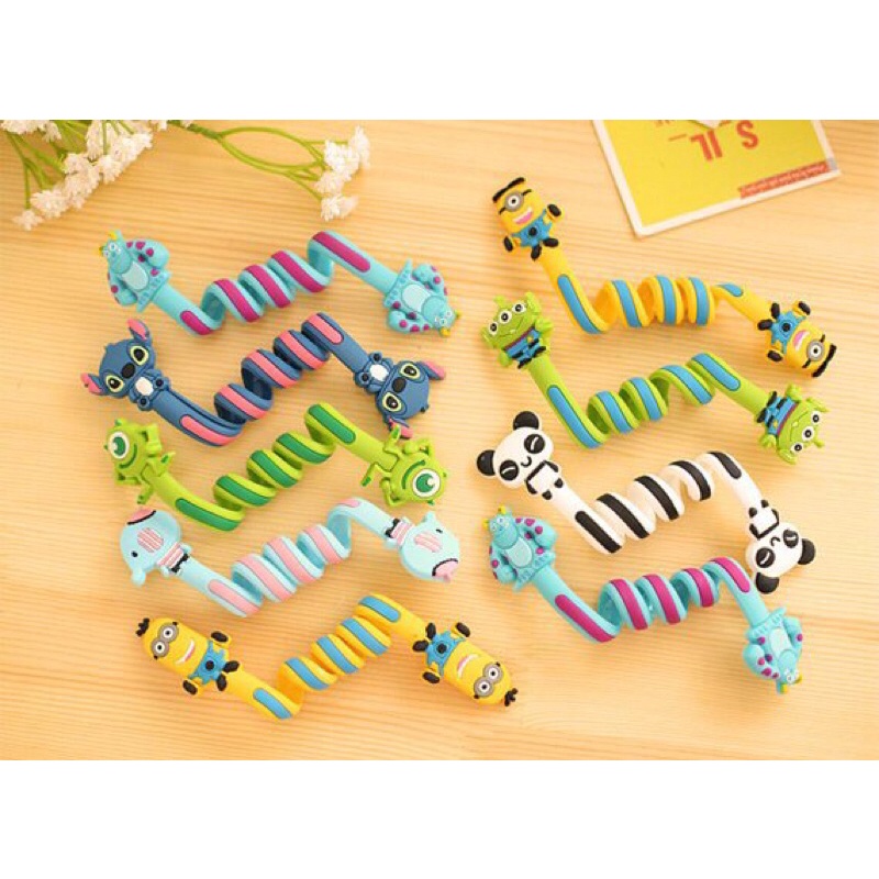 Dây quấn tai nghe, dây sạc điện thoại hình thú cute