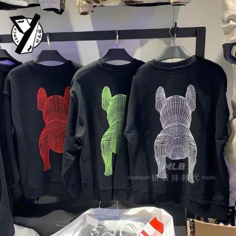 Áo hoodie SUSTORE Áo Nỉ Nữ Dáng Rộng Sweater Hình Chú Cún  lưới dày ấm nhiều màu