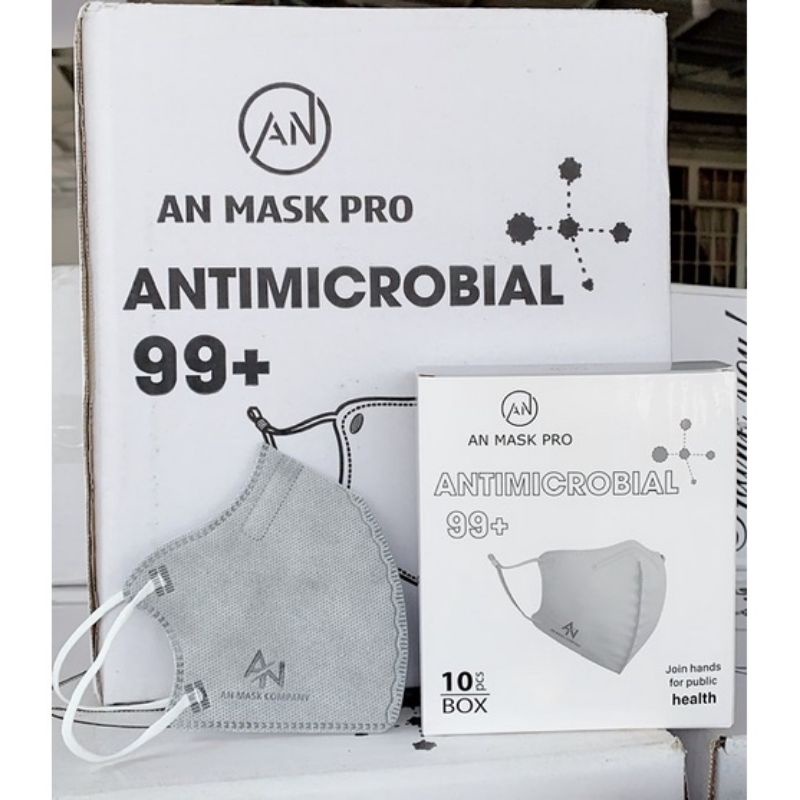 Hộp 10 chiếc Khẩu trang y tế 6D An Mask Pro 99