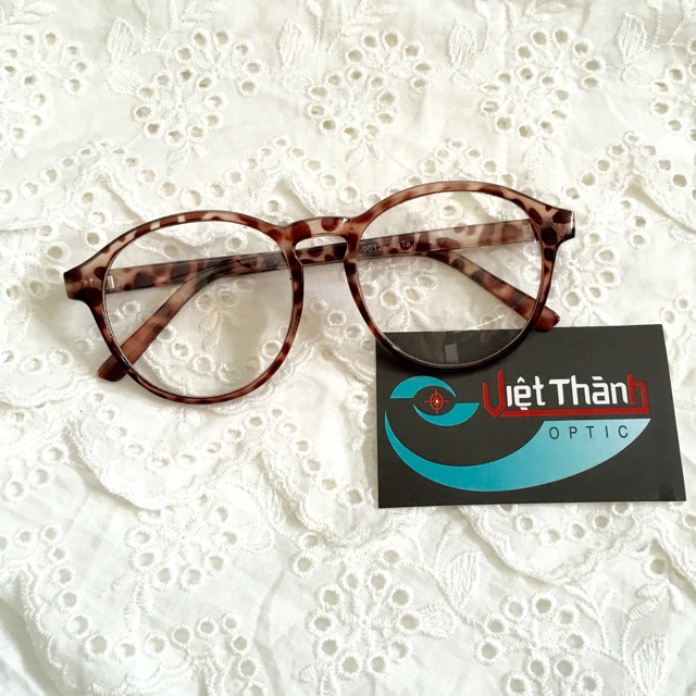 gọng kính mắt mèo tròn thời trang mắt kính teen giả cận không độ MTT1