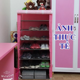 (Ảnh thật) Tủ Giày Vải 7 Tầng Cao Cấp
