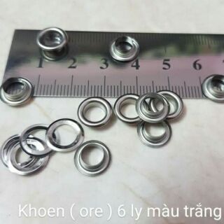 Khoen ( orê mắt cáo ) size từ 4 - 15 mm gói 50 khoen