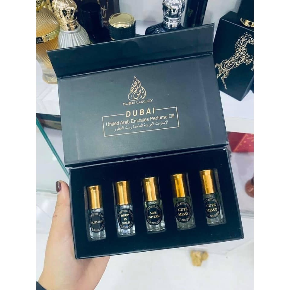 Set 5 tinh dầu nước hoa dubai 3ml - FULL HỘP - cực đẹp | BigBuy360 - bigbuy360.vn