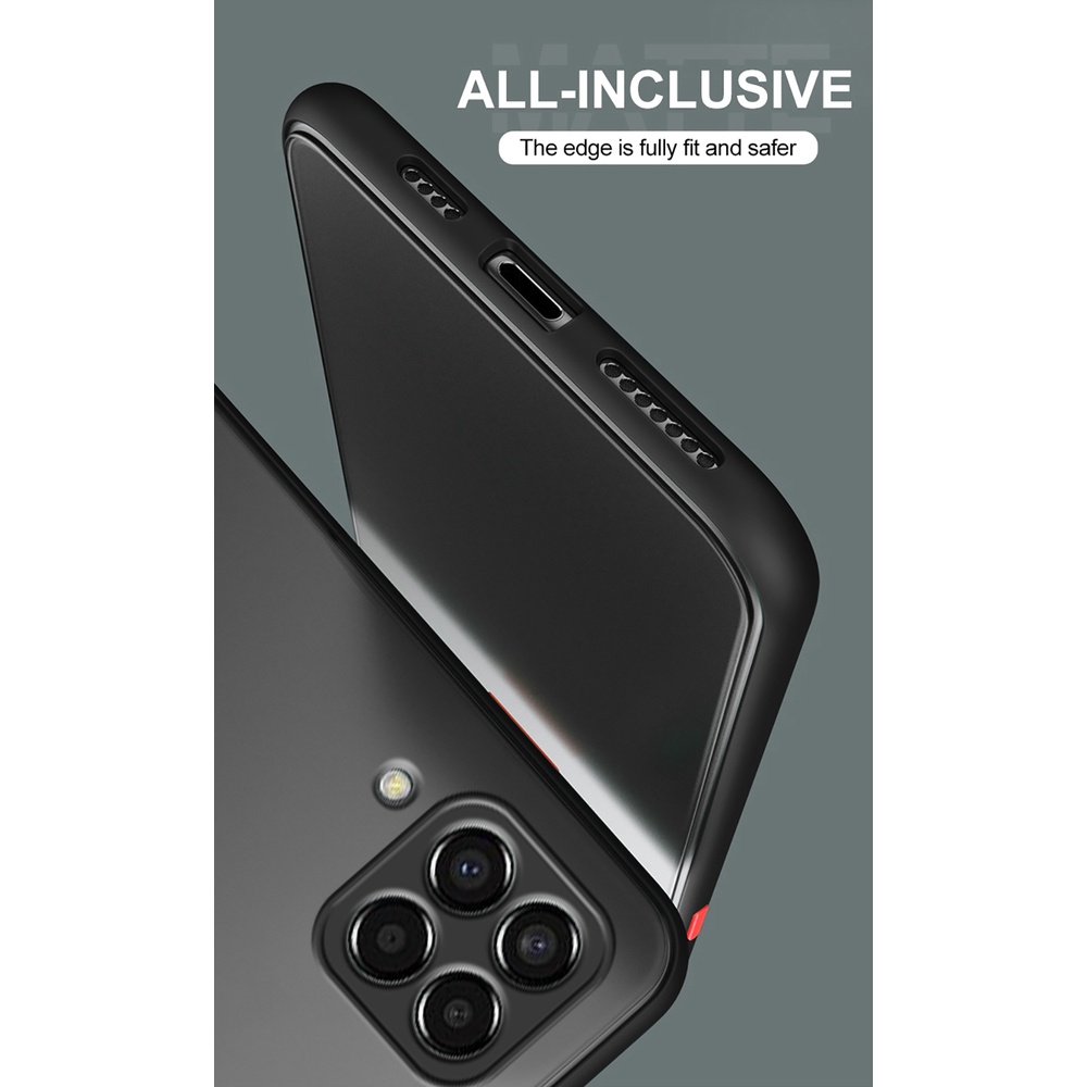 Colorful Frame Matte Case For Samsung Galaxy M53 5G 2022 On Samung Galaxi M 53 SM-M536S 6.7" Camera Protection Phone Cover Coque