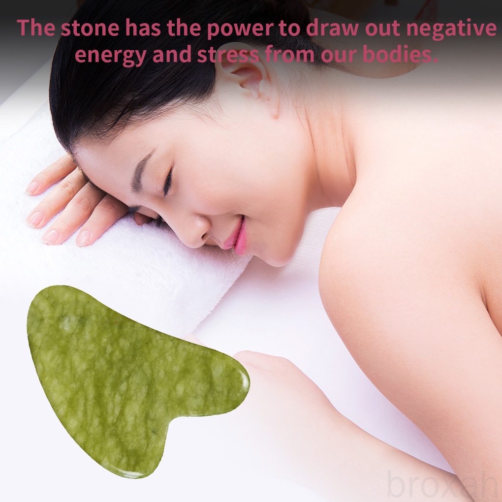 [Hàng mới về] Dụng cụ mát xa mặt bằng đá hình trái tim giúp giảm căng thẳng độc đáo