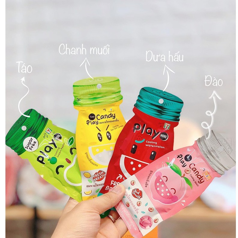 Kẹo Ngậm Thơm Miệng Vị Trái Cây Play Candy