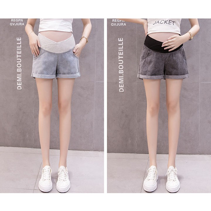 QUẦN BẦU JEAN ĐÙI CẠP CHÉO - QD06