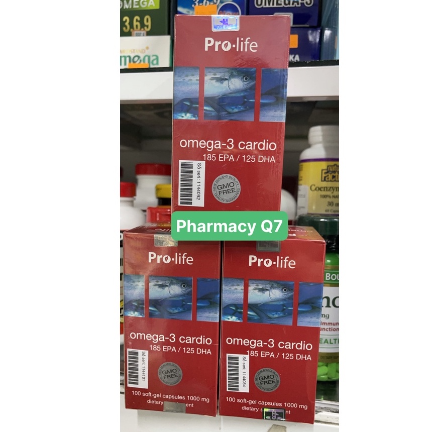 Thương hiệu: New Zealand Nutritionals  Viên Dầu Cá Omega 3 Cardio Pro Life (Hộp 100 Viên) Omega 3 CARDIO (Chính hãng)