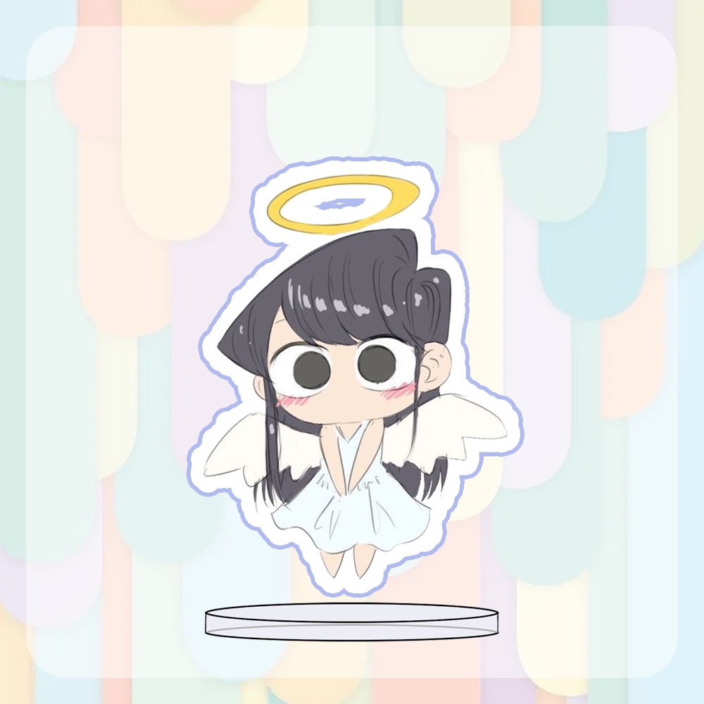 ( MINI ) Mô hình in hình KOMI Can't Communicate Standee NỮ THẦN SỢ GIAO TIẾP anime chibi mica trưng bày