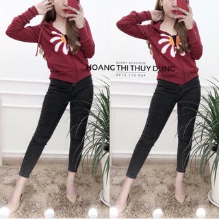 ÁO KHOÁT DA CÁ Bông Hoa [Henry Shop]