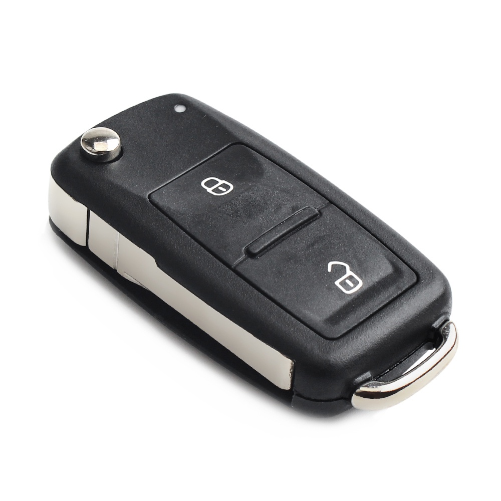 Thích hợp cho volkswagen tiguan golf speedy polo mk6 undrawn boundaries blade fob thương hiệu mới 3 nút lật điều khiển từ xa hộp đựng chìa khóa gấp